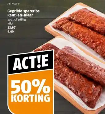 Poiesz Gegrilde spareribs kant-en-klaar aanbieding