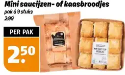 Poiesz Mini saucijzen of kaasbroodjes aanbieding