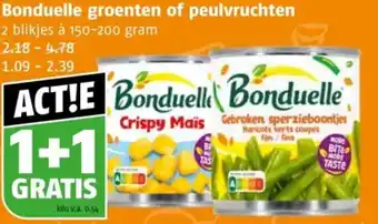 Poiesz Bonduelle groenten of peulvruchten aanbieding