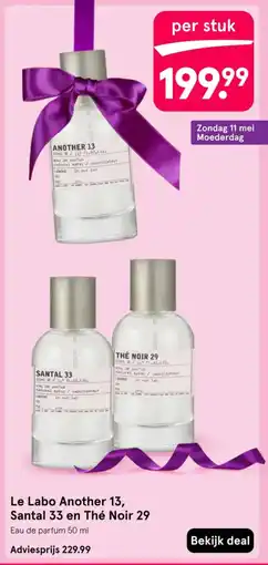 Etos Le Labo Another 13, Santal 33 en Thé Noir 29 aanbieding
