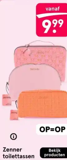 Etos Zenner toilettassen aanbieding