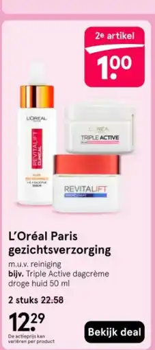 Etos L'Oréal Paris gezichtsverzorging aanbieding