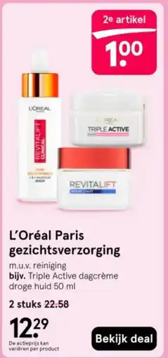 Etos L'Oréal Paris gezichtsverzorging aanbieding