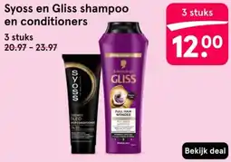 Etos Syoss en Gliss shampoo en conditioners aanbieding