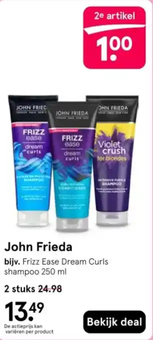 Etos John Frieda aanbieding