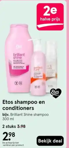 Etos Etos shampoo en conditioners aanbieding