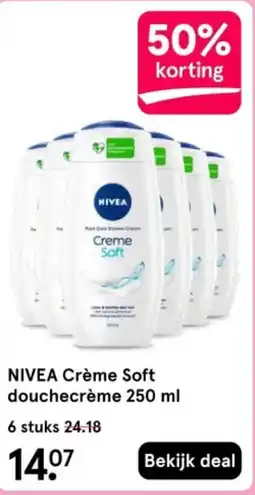 Etos NIVEA Crème Soft douchecrème aanbieding