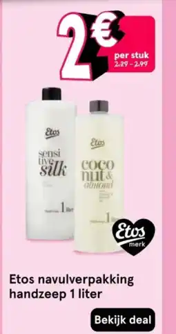 Etos Etos navulverpakking handzeep aanbieding