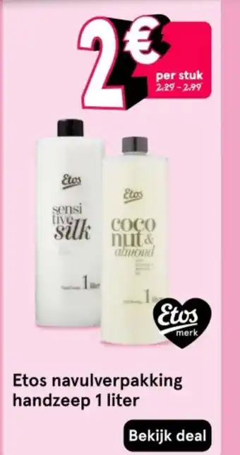 Etos Etos navulverpakking handzeep aanbieding