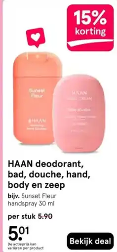 Etos HAAN deodorant, bad, douche, hand, body en zeep aanbieding
