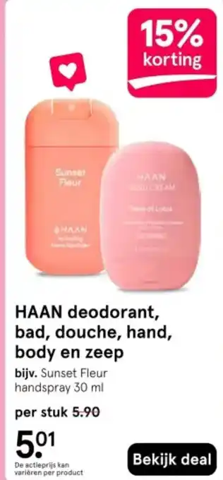 Etos HAAN deodorant, bad, douche, hand, body en zeep aanbieding