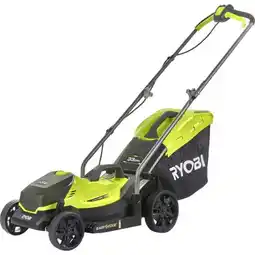 Praxis RYOBI - Duwmaaier - 18V ONE+ met opvang en mulching - Ø maaibreedte 33 cm aanbieding