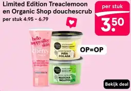 Etos Limited Edition Treaclemoon en Organic Shop douchescrub aanbieding