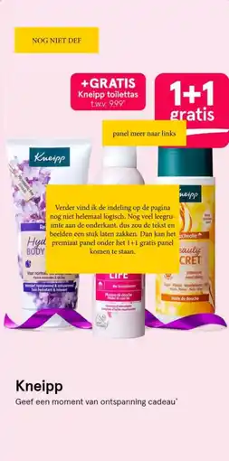 Etos Kneipp aanbieding