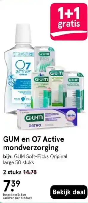 Etos GUM en O7 Active mondverzorging aanbieding