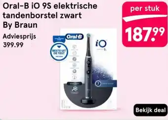 Etos Oral B iO 9S elektrische tandenborstel zwart By Braun aanbieding