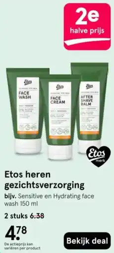 Etos Etos heren gezichtsverzorging aanbieding