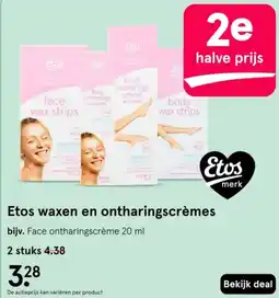 Etos Etos waxen en ontharingscrèmes aanbieding