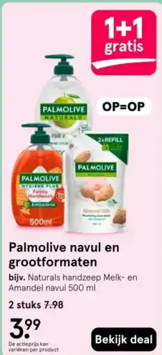 Etos Palmolive navul en grootformaten aanbieding