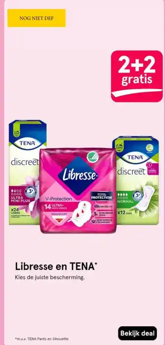 Etos Libresse en TENA aanbieding