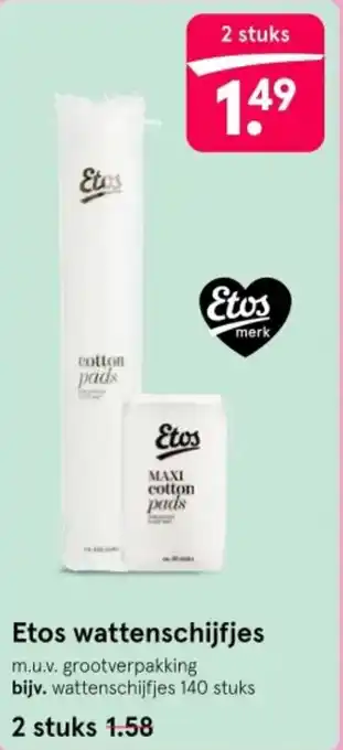 Etos Etos wattenschijfjes aanbieding