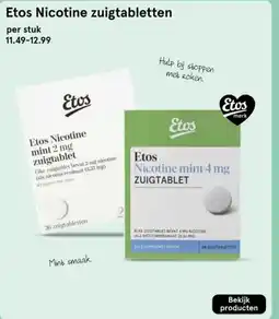 Etos Etos Nicotine zuigtabletten aanbieding