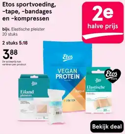 Etos Etos sportvoeding, tape, bandages en kompressen aanbieding
