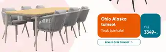 Van der Garde tuinmeubelen Ohio Alaska tuinset aanbieding