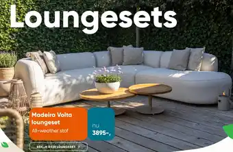 Van der Garde tuinmeubelen Madeira Volta loungeset aanbieding