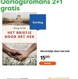The Read Shop Het briefje door het hek aanbieding