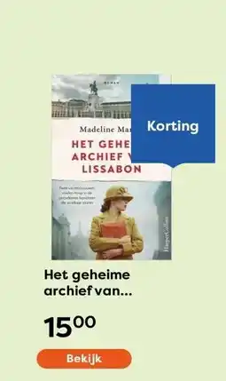 The Read Shop Het geheime archief van Lissabon aanbieding