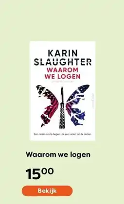 The Read Shop Waarom we logen aanbieding