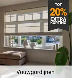 Raamdecoratie.com Vouwgordijnen aanbieding