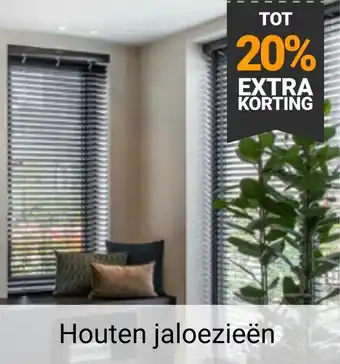 Raamdecoratie.com Houten jaloezieën aanbieding