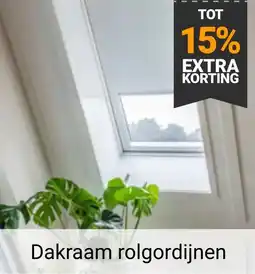 Raamdecoratie.com Dakraam rolgordijnen aanbieding
