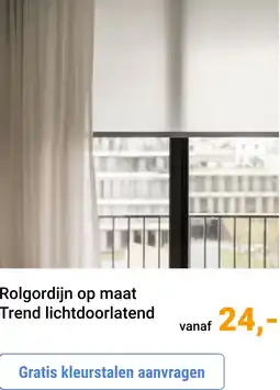 Raamdecoratie.com Rolgordijn op maat Trend lichtdoorlatend aanbieding