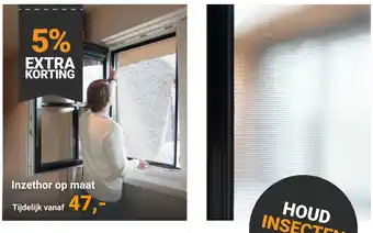 Raamdecoratie.com Inzethor op maat aanbieding