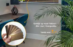 Raamdecoratie.com Gordijn op maat Velours dim-out | Overgordijn aanbieding