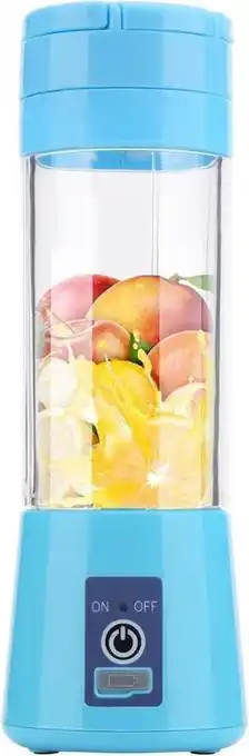 Bol.com DrPhone V7 - Draagbare Blender - Mixer / Shaker – 2000 mAh Accu - 380ml - Blauw aanbieding