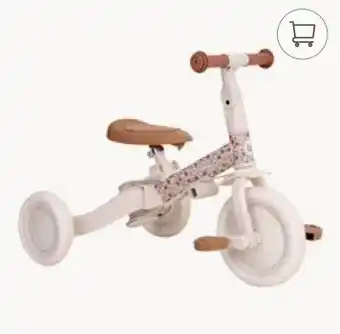 Prenatal Little Dutch 4 in 1 Kaya fiets off-white aanbieding
