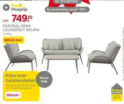 Praxis CENTRAL PARK LOUNGESET DELPHI aanbieding
