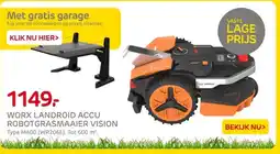 Praxis WORX LANDROID ACCU ROBOTGRASMAAIER VISION aanbieding