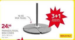 Praxis PARASOLTEGEL BISC CINZA aanbieding