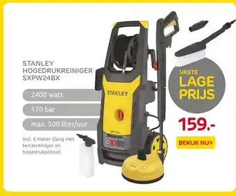 Praxis STANLEY HOGEDRUKREINIGER SXPW24BX aanbieding