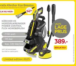 Praxis KÄRCHER K5 HOGEDRUKREINIGER POWER CONTROL FLEX HOME&BRUSH aanbieding