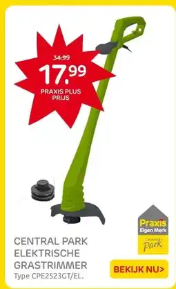 Praxis CENTRAL PARK ELEKTRISCHE GRASTRIMMER aanbieding
