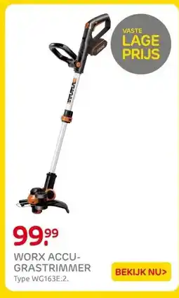 Praxis WORX ACCU- GRASTRIMMER aanbieding