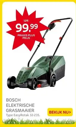 Praxis BOSCH ELEKTRISCHE GRASMAAIER aanbieding
