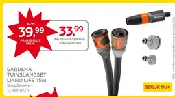 Praxis GARDENA TUINSLANGSET LIANO LIFE 15M aanbieding