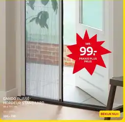 Praxis CANDO PLISSÉ- HORDEUR STANDAARD aanbieding